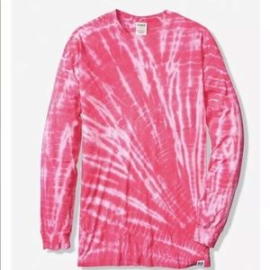 VS PINK Long sleeve Campus tee size M